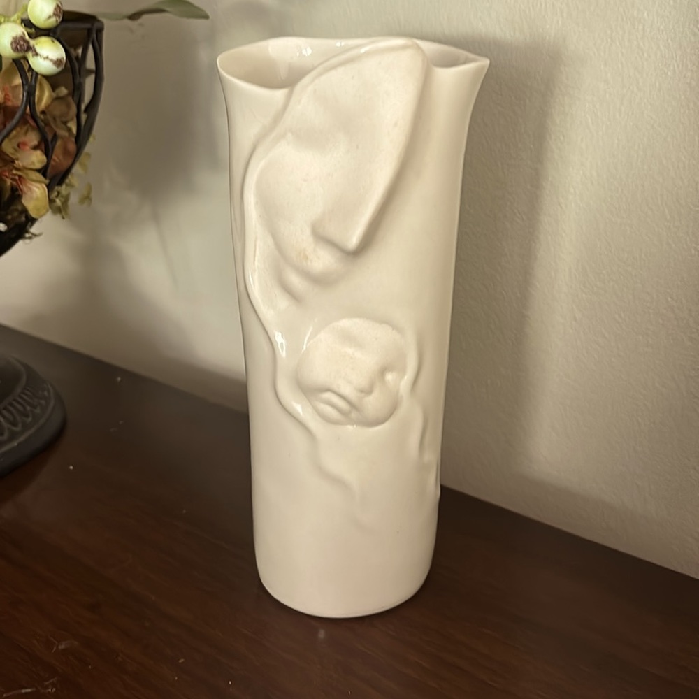 Lund Mother & Child Vase Signed and Dated
